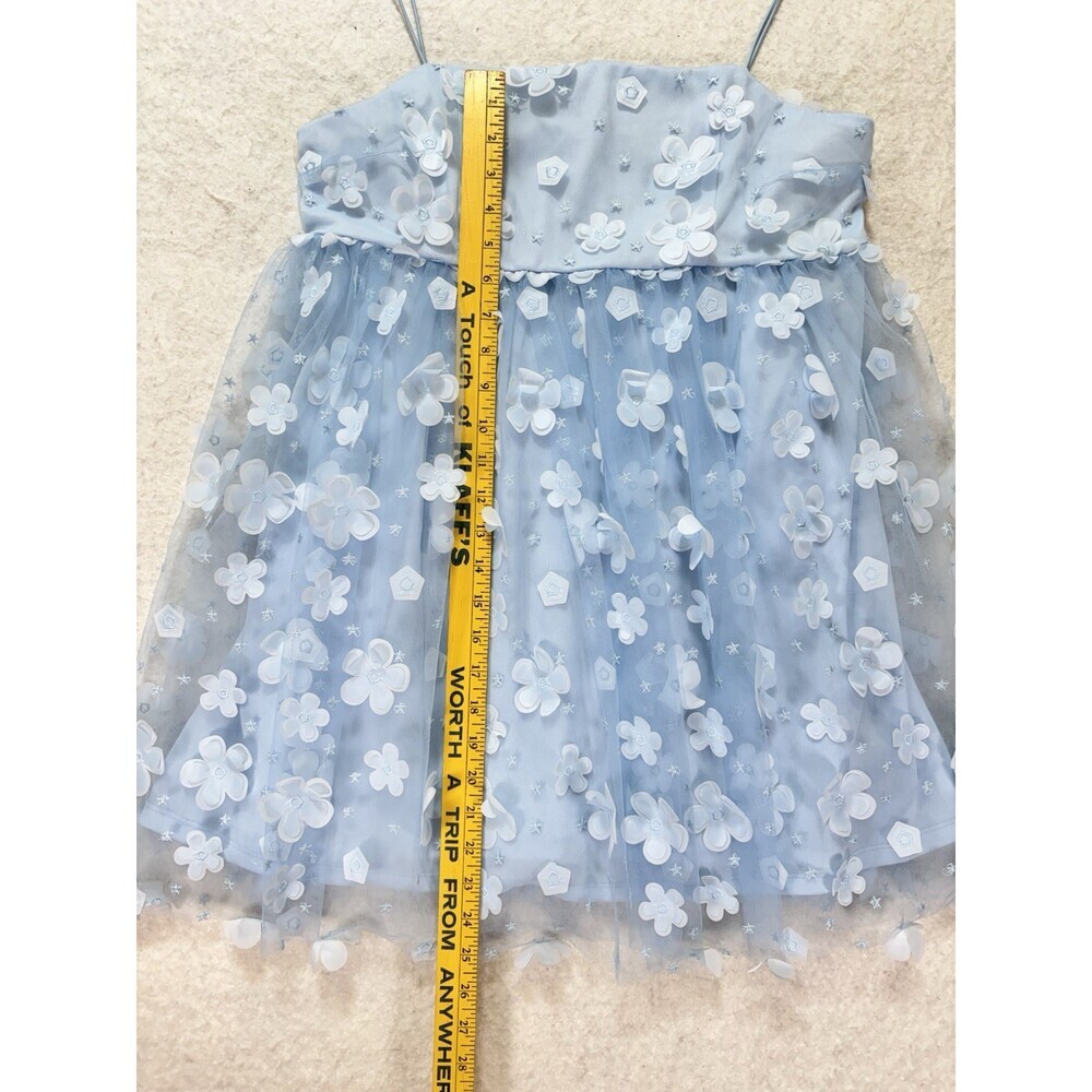 Altar'd State Aurora Floral Mesh Babydoll Dress grad party prom Embellished NWT - Picture 8 of 10